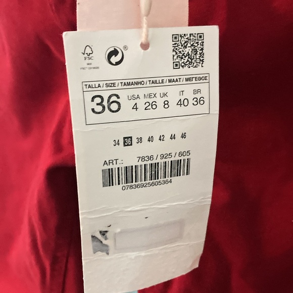 Zara red denim - Picture 4 of 5